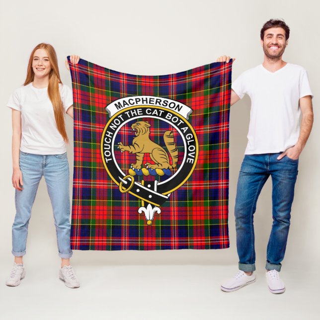 Klan MacPherson Modern Tartan Play Fleecefilt (På plats)