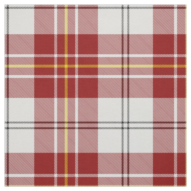 Klan MacPherson Red Dress Tartan Fabric Tyg (Provkarta)