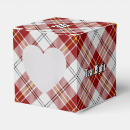 Klan MacPherson Red Dress Tartan Favor Box Presentaskar