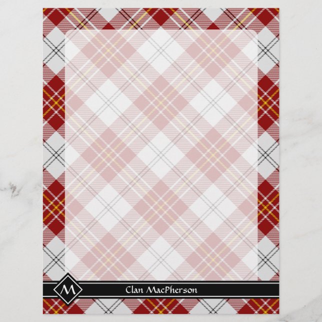 Klan MacPherson Red Dress Tartan Flyer (Framsidan)