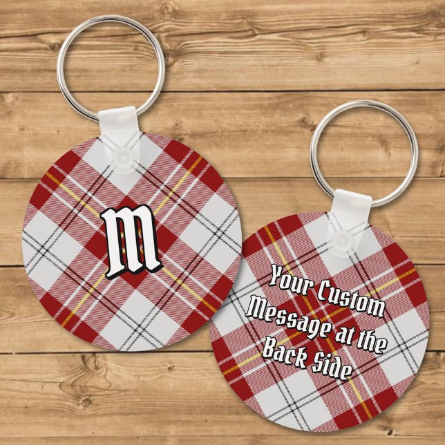 Klan MacPherson Red Dress Tartan Keychain Nyckelring (Skapare uppladdad)