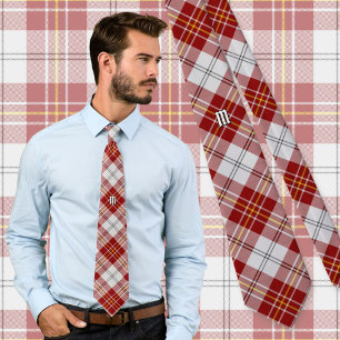 Klan MacPherson Red Dress Tartan Neck Tie Slips