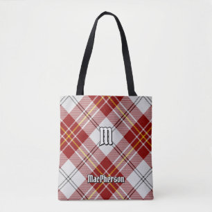 Klan MacPherson Red Dress Tartan Tote Bag Tygkasse