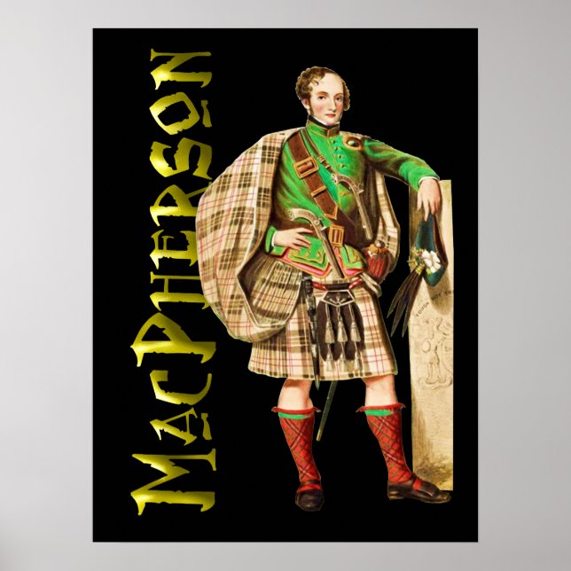 Klan MacPherson Scottish Highland Dream Poster (Framsidan)