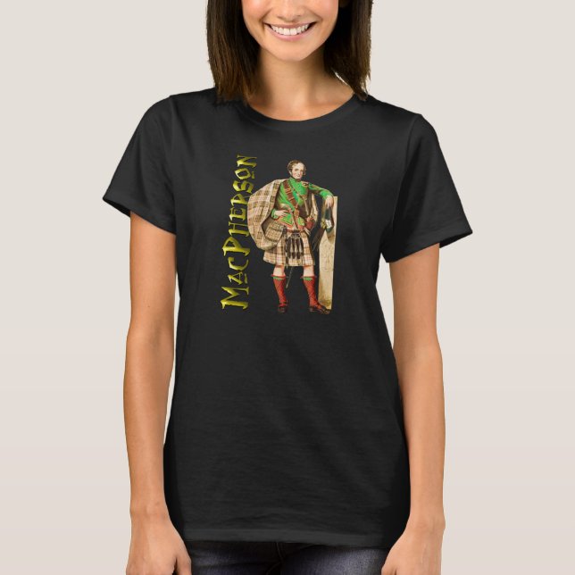 Klan MacPherson Scottish Highland Dreams T-shirt (Framsida)