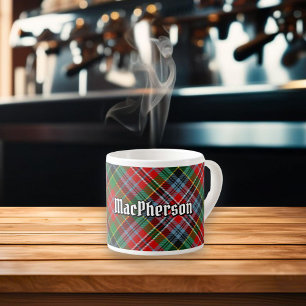Klan MacPherson Tartan Espresso Kopp Espressomugg