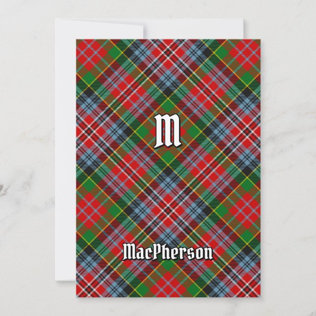 Klan MacPherson Tartan-inbjudan Inbjudningar (Framsida)