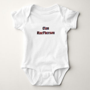 Klan MacPherson Tartan Logotyp T Shirt