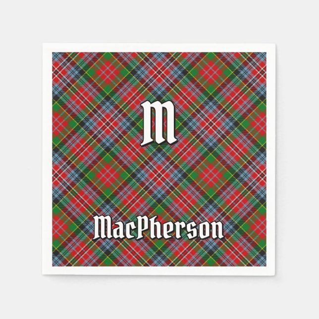 Klan MacPherson Tartan Napkins Pappersservett (Framsidan)