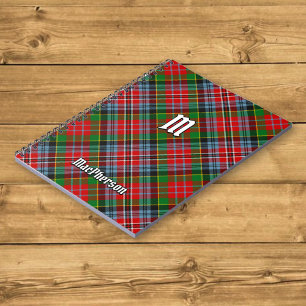 Klan MacPherson Tartan Notebook Anteckningsbok