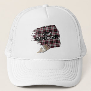 Klan MacPherson Tartan Paint Push Cap Truckerkeps
