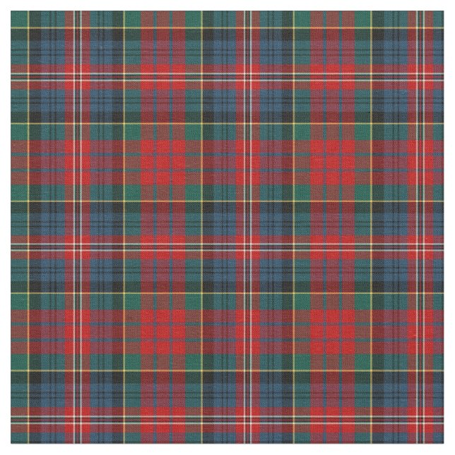 Klan MacPherson Tartan Tyg (Närbild)