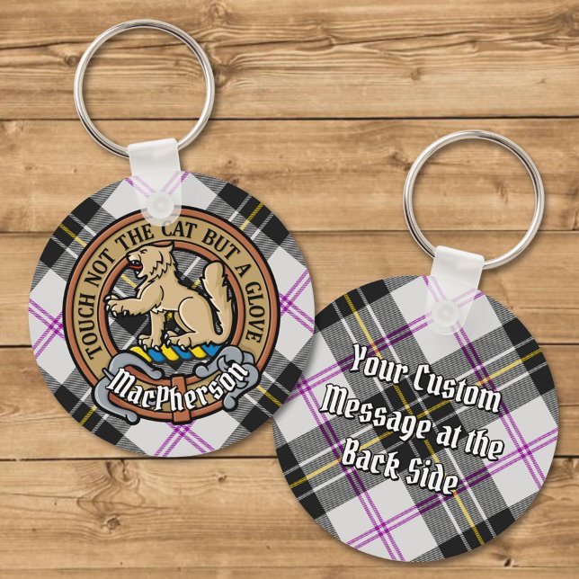 Klan MacPherson-Vapensköld över Dress Tartan Nyckelring (Skapare uppladdad)