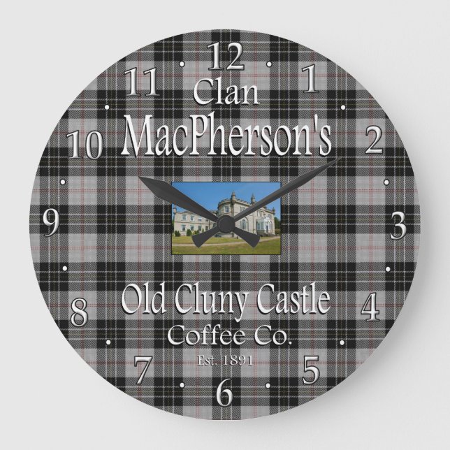 Klan MacPhersons gamla Coffee Co. Stor Klocka (Framsida)