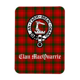Klan MacQuarrie Tartan och Vapensköld Magnet