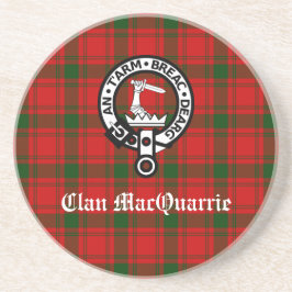 Klan MacQuarrie Tartan och Vapensköld Underlägg