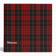 Klan MacQueen Anpassningsbar Tartan Play Binder