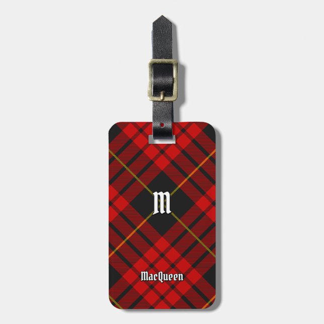 Klan MacQueen Tartan Bagagebricka (Vertikal Framsida)