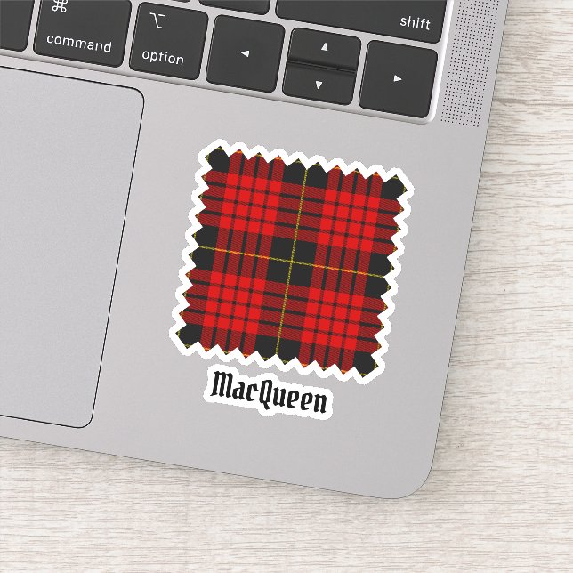 Klan MacQueen Tartan Klistermärken (Detalj)