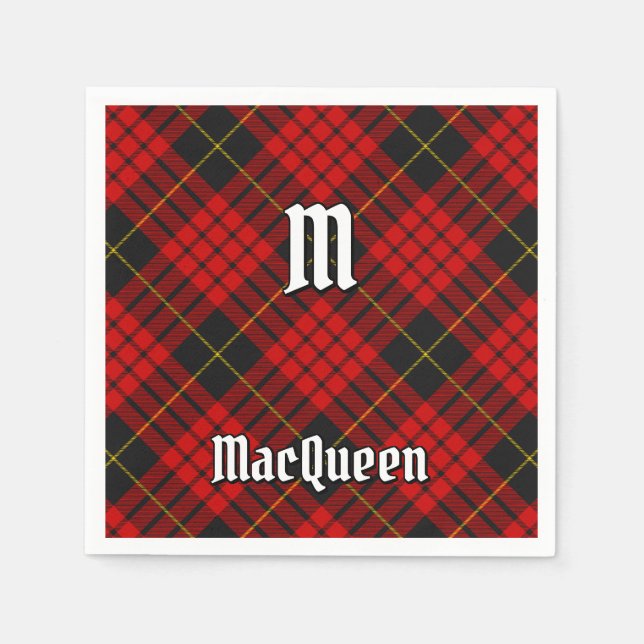Klan MacQueen Tartan Pappersservett (Framsidan)