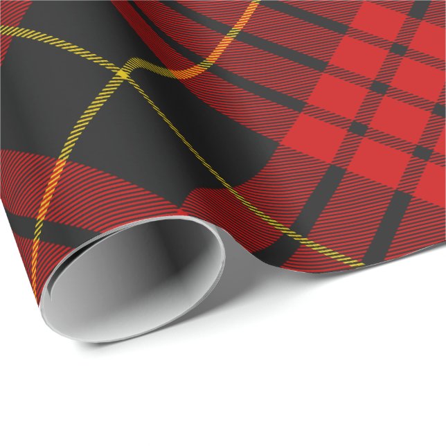 Klan MacQueen Tartan Presentpapper (Rullad Hörn)