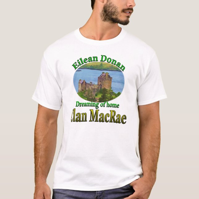 Klan MacRae Dreaming of Home Eilean Donan Tee (Framsida)