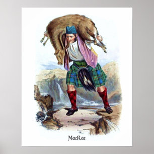Klan MacRae från R. McIan Poster