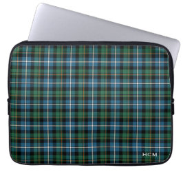 Klan MacRae Hunting Tartan Scottish Play Monogram Laptop Sleeve