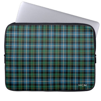 Klan MacRae Hunting Tartan Scottish Play Monogram Laptop Sleeve