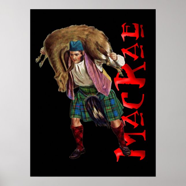 Klan MacRae Scottish Highland Dream Poster (Framsidan)