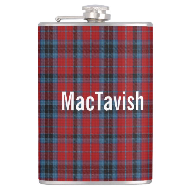 Klan MacTavish Tartan Anpassningsbar Fickplunta (Framsidan)