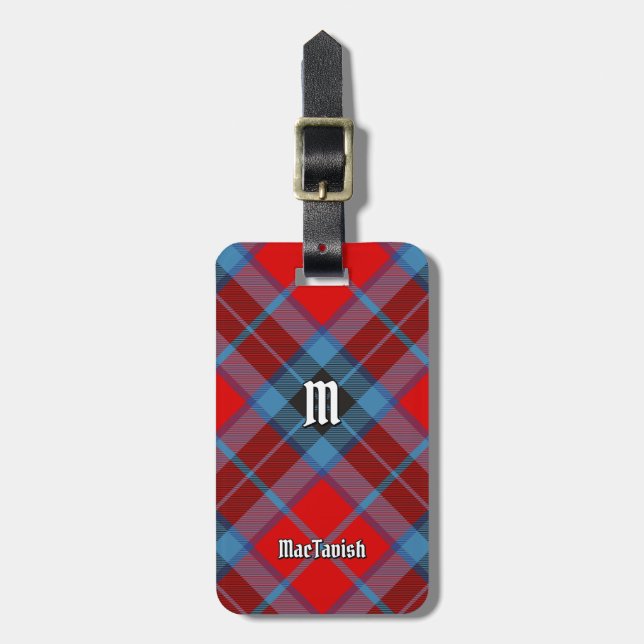 Klan MacTavish Tartan Bagagebricka (Vertikal Framsida)