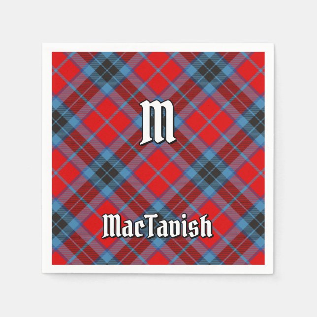 Klan MacTavish Tartan Pappersservett (Framsidan)
