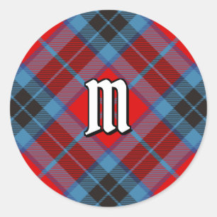 Klan MacTavish Tartan Runt Klistermärke