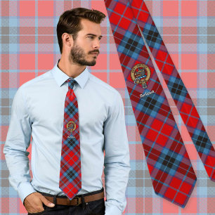 Klan MacTavish-Vapensköld över Tartan Slips