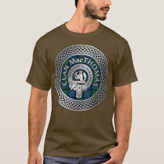 Klan MacThomas Vapensköld Tartan Knot T Shirt