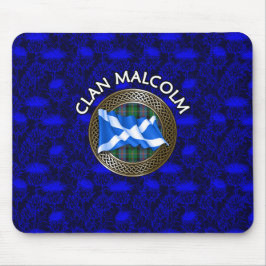 Klan Malcolm Tartan Knot & Flagga Musmatta
