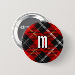 Klan Marjoribanks Tartan Button Knapp