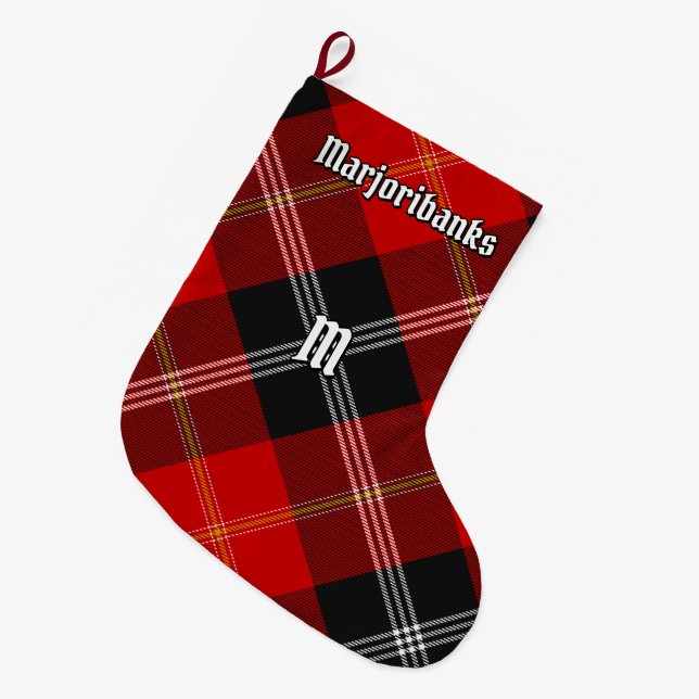 Klan Marjoribanks Tartan Stor Julstrumpa (Framsidan (Hängande))