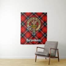 Klan Marjoribanks Vapensköld över Tartan