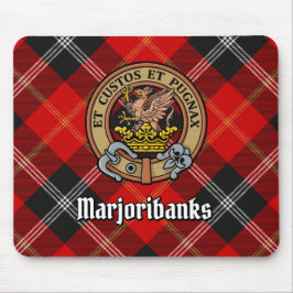 Klan Marjoribanks Vapensköld över Tartan Musmatta