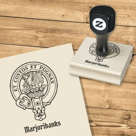 Klan Marjoribanks Vapensköld Rubber Frimärke Stämpel