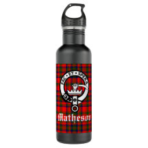 Klan Matheson Vapensköld Badge och Tartan