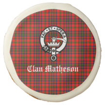 Klan Matheson Vapensköld Badge och Tartan