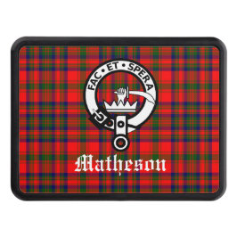 Klan Matheson Vapensköld Badge och Tartan Dragkroksskydd