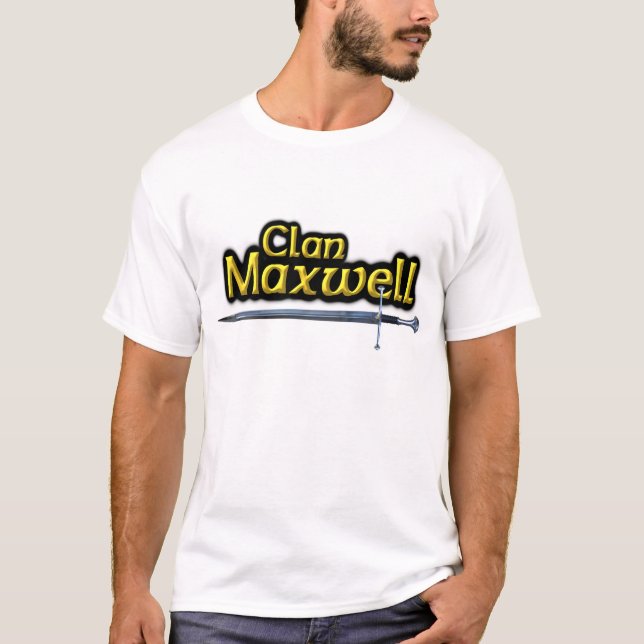 Klan Maxwell Inspired Scottish Tee Shirt (Framsida)