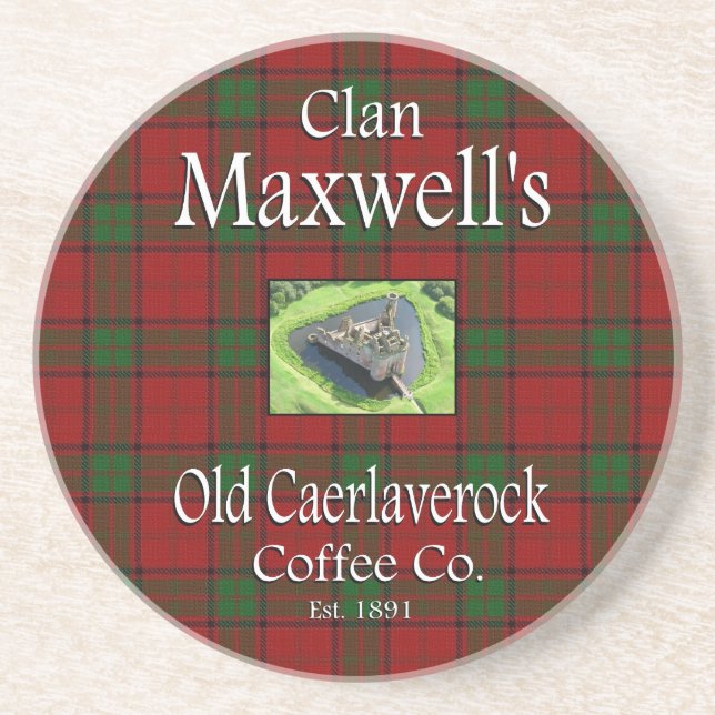 Klan Maxwells gamla Coffee Co. Underlägg Sandsten (Framsidan)
