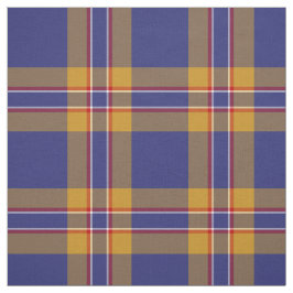 Klan McCann Tartan Blue och Guld Play Tyg
