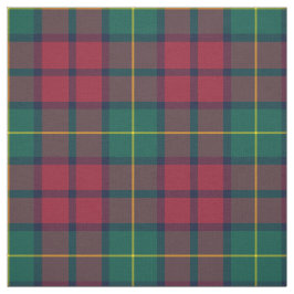 Klan McCarthy Tartan Grönt och Red Play Tyg