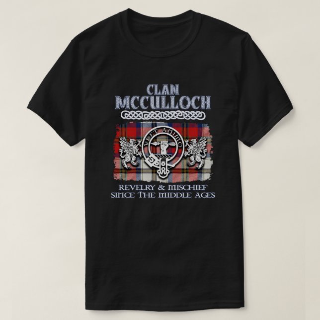 Klan McCulloch vapensköld Scottish klans Scottish  T Shirt (Design framsida)